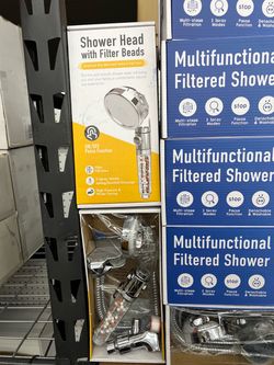 Filtered Shower Head with Filter Beads