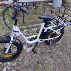 Electric  Bike Open The Trades TV  Or Surround Sound System