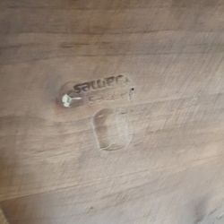 Natural Wood Dining Table with Turned Legs