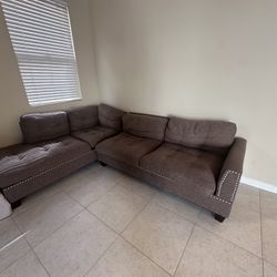 Brown Small Sofa Sectional