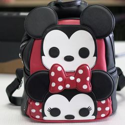 Loungefly Funko Pop! Mickey & Minnie Mouse Cosplay Mini Backpack 2021 NWT