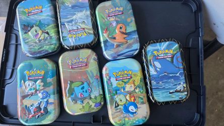 Pokémon empty tins