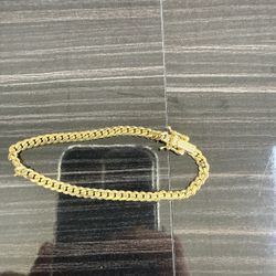 Solid 10k Gold Miami Cuban Bracelet 