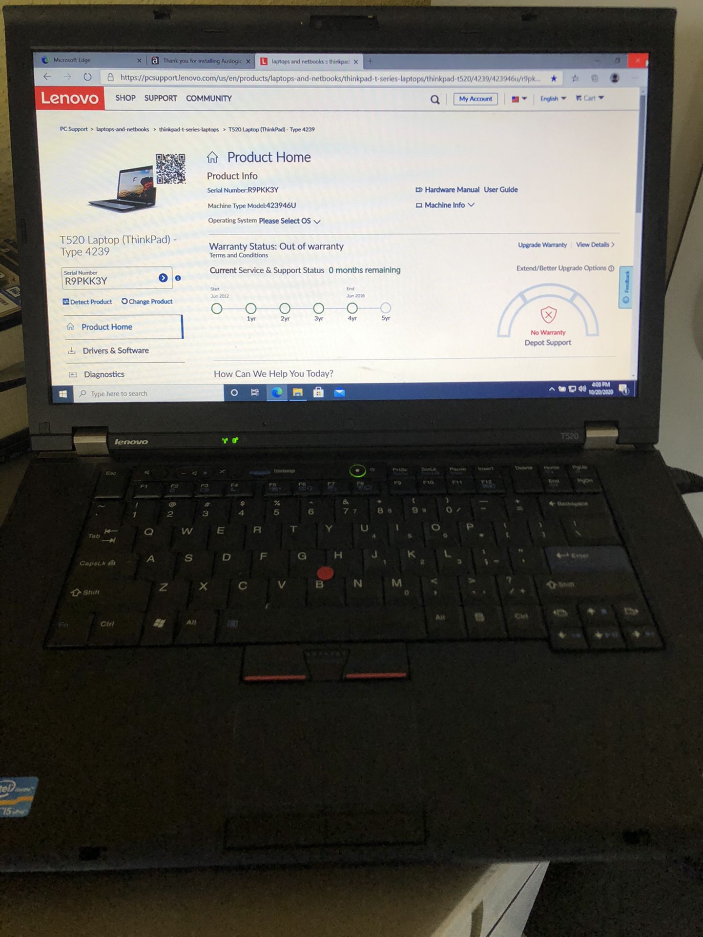 Lenovo ThinkPad T520 - Intel i5 Laptop
