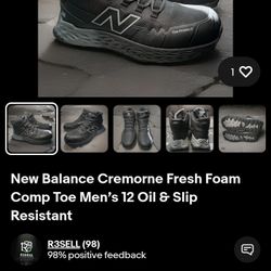 New Balance Cremorne Fresh Foam Comp Toe Women's 8.5 Oil & Slip Resistant