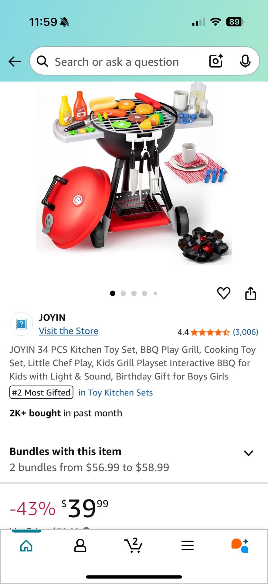 Kids Play Bbq Grill