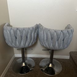 Set Of 2 Adjustable Bar Stools
