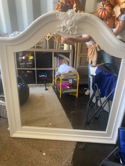Pretty white mirror