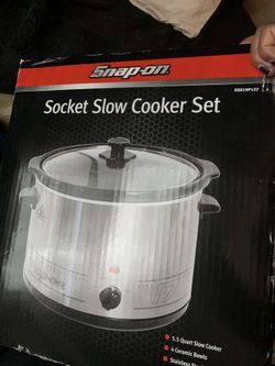 Snap on slow cooker crockpot