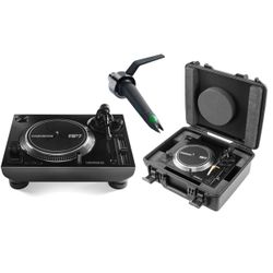 Reloop RP-7 Pro 7" Direct Drive DJ Turntable & Odyssey Case Inch Cartr