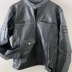 Motorcycle Leather Jacket M