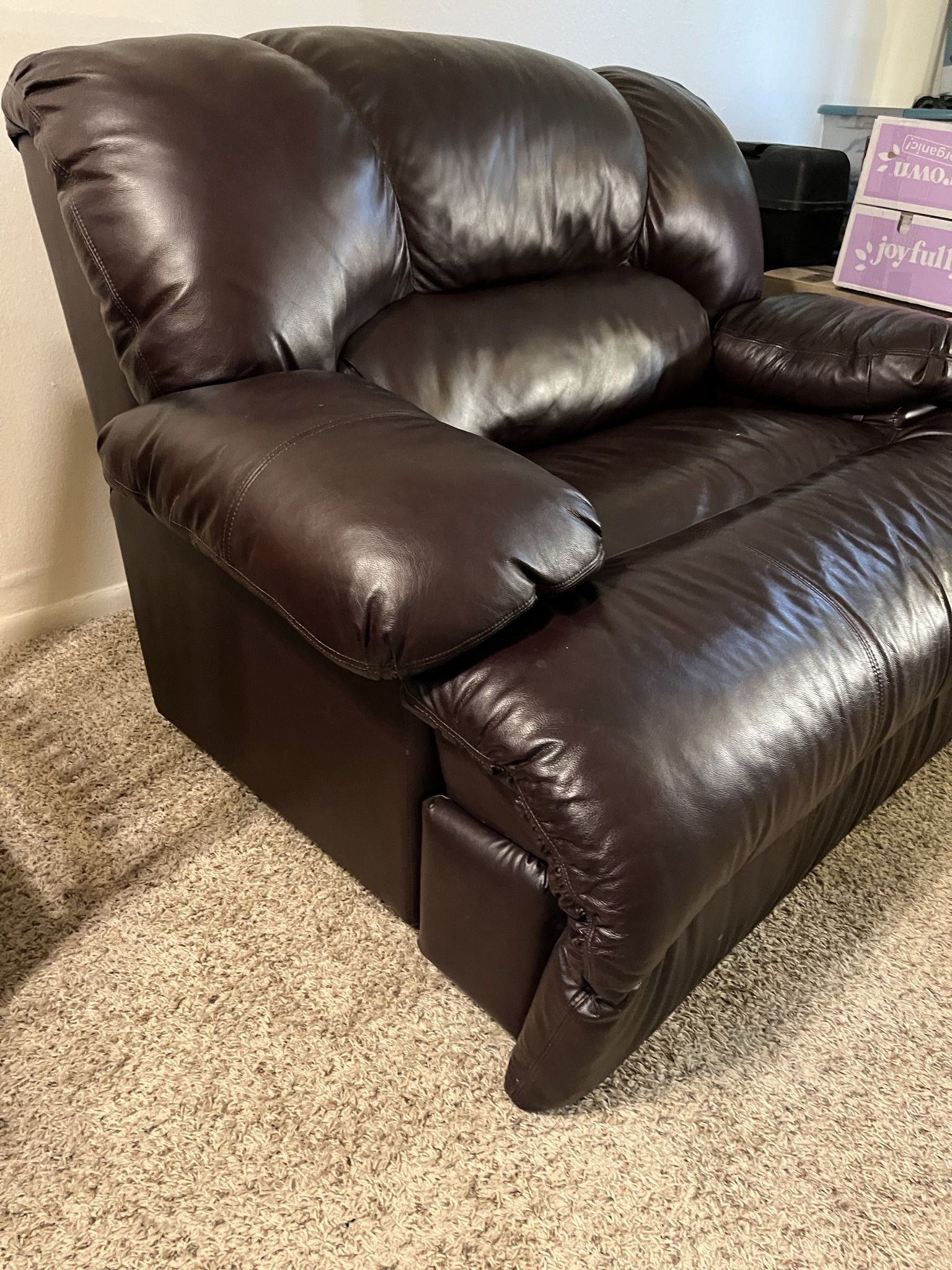 Eggplant recliner sale