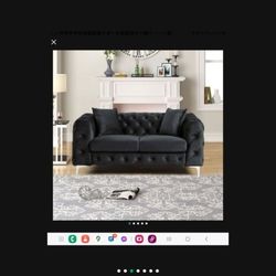 Velvet Tufted Sofa New 