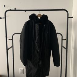 lined winter jacket w/hood
