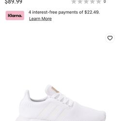 Addias White Swift Run Womens Sz 8