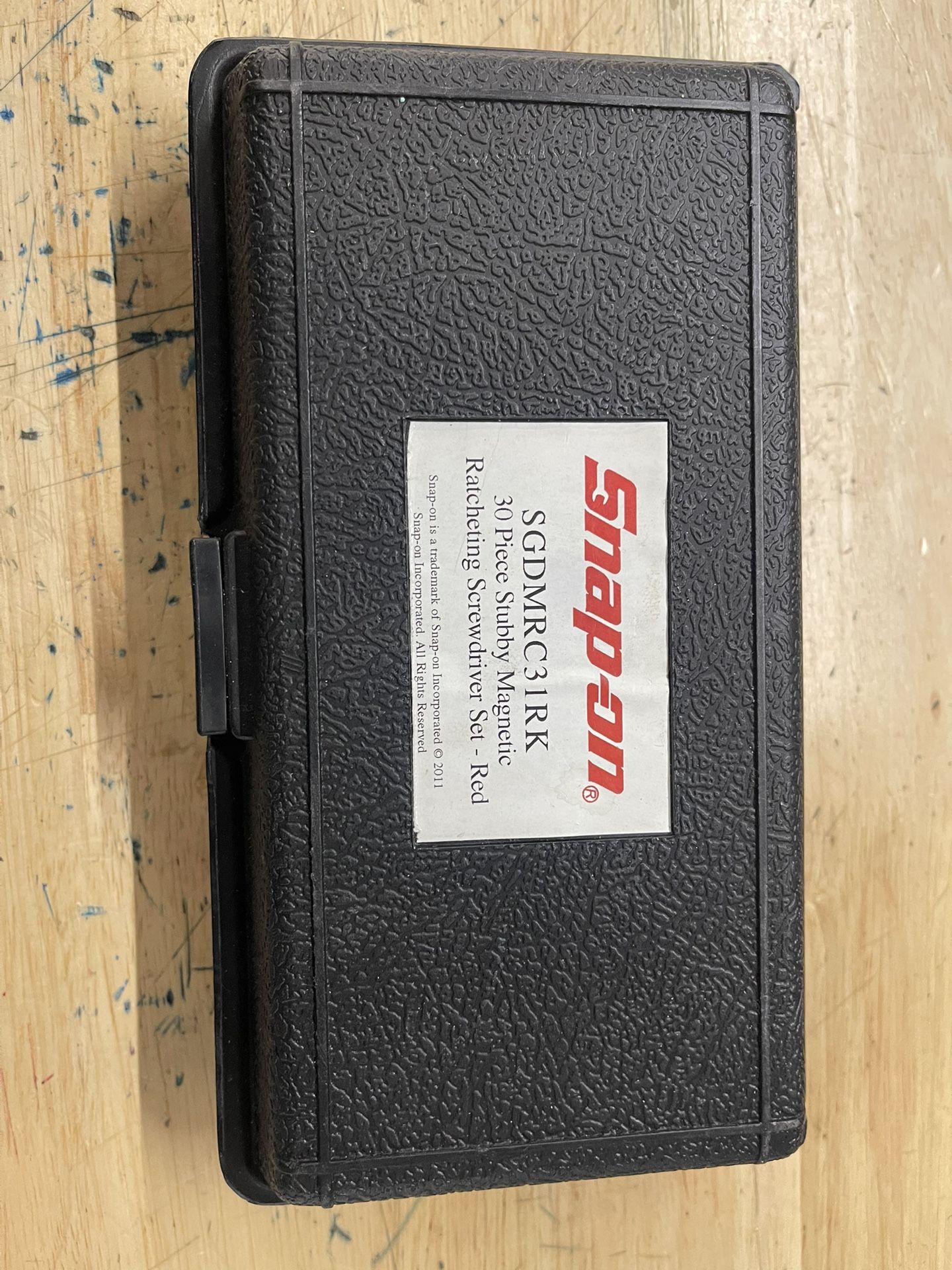 Snap On Stubby Ratcheting Screwdriver Set Red