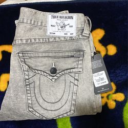 Grey True Religion Jeans