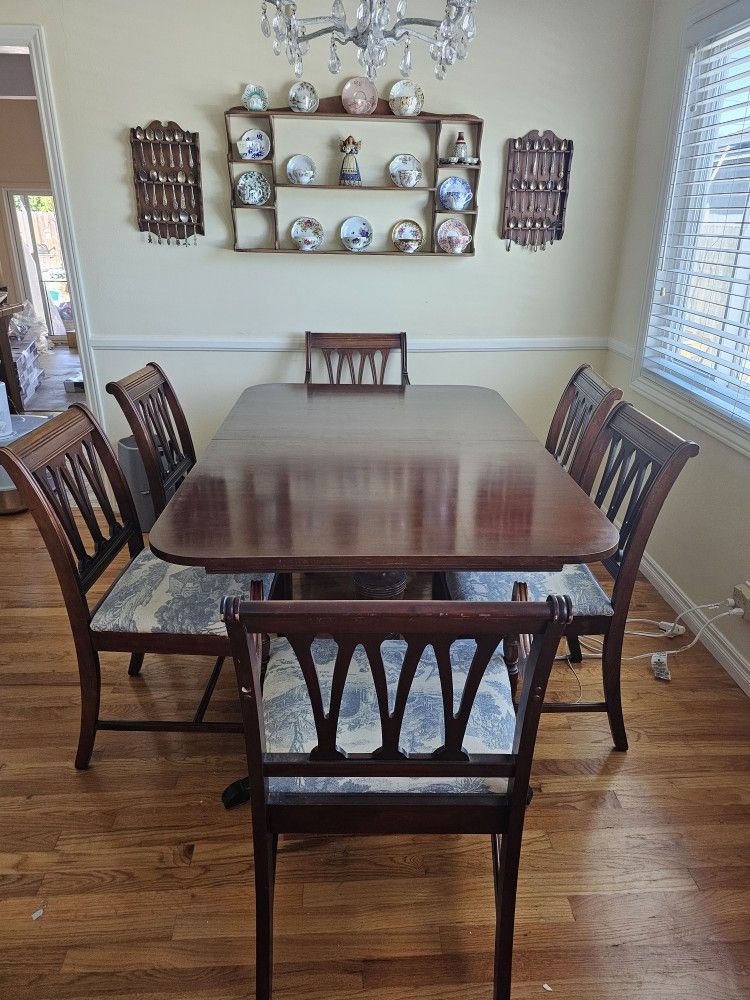 Antique Dining Room Table And Chairs