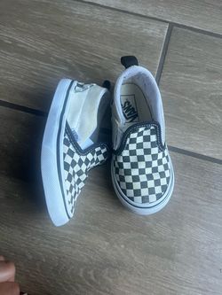 Vans Toddler Checkerboard Slip-On Sneakers 8 c