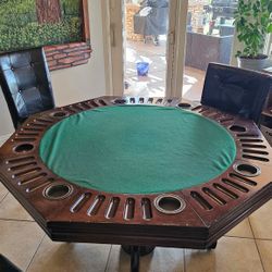 Octagonal Convertible Poker Table

