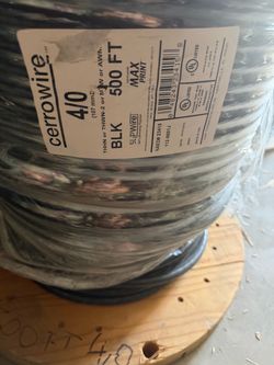 4/0 wire THHN 500ft only copper cable $3900
