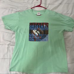 Supreme Green Gold Tooth Tee Xl