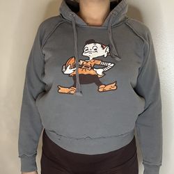Official NFL Women’s Grey Cleveland Brown’s Hoodie - Small