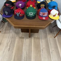 Superhero Snapback Hats Lot – Marvel / DC / Streetwear (16 Hats)