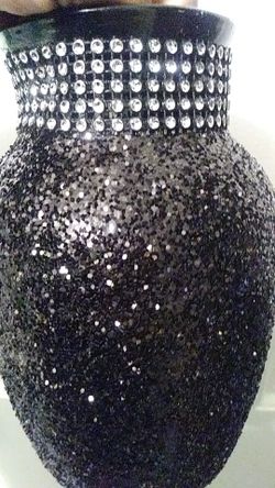 Custom made glitter Vases