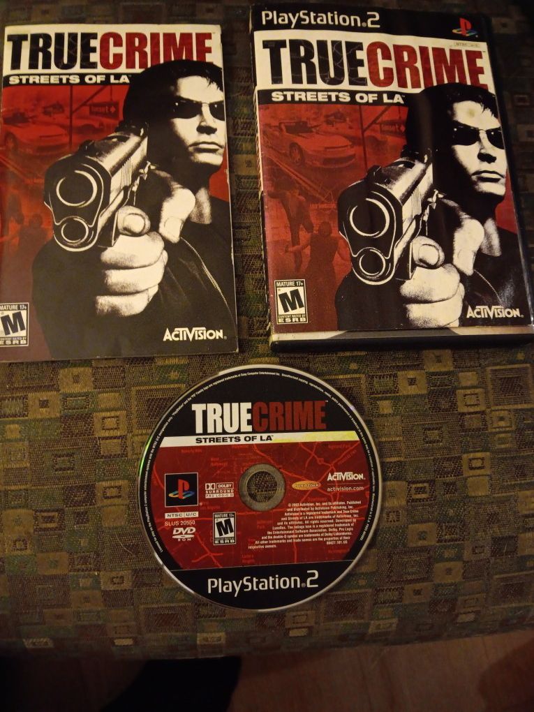 PS2 TRUE CRIME" Streets Of LA Video Game