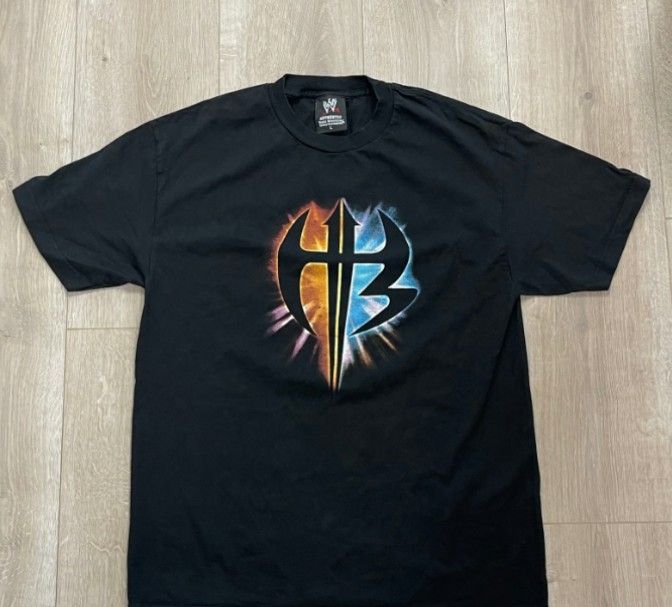 Vintage 2002 WWE Wrestling Hardy Boys Tee T Shirt Size Large L Pre-Owned