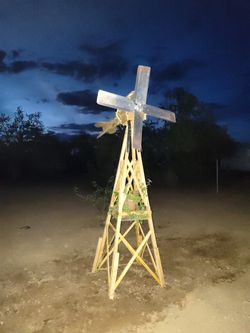 Wooden Windmill 9ft tall