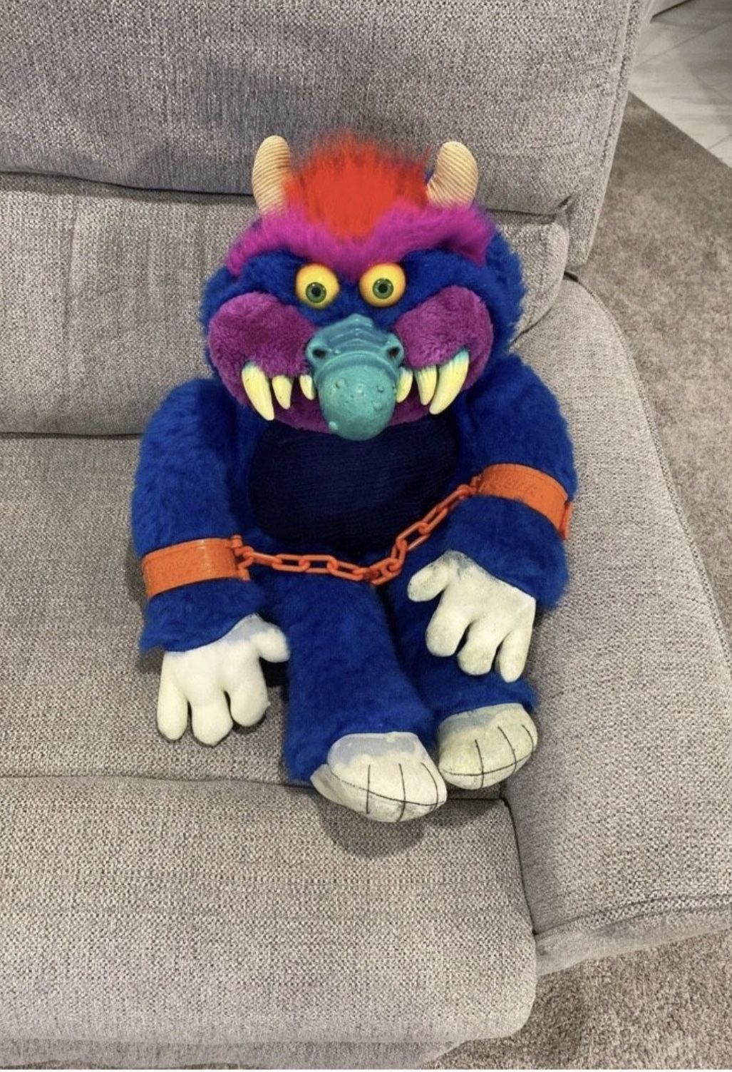 80s Toy Monster With Handcuffs