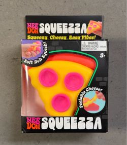Schylling NeeDoh Squeezza Pizza Slice Squishy Toy New