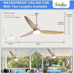 Indoor/outdoor Ceiling Fan 
