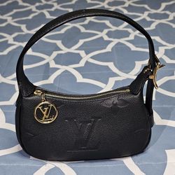 Louis Vuitton Mini Moon M82391 Monogram Empreinte Shoulder Bag Pouch Party Noir