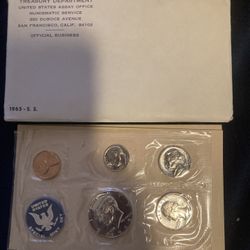 1965 SS Proof  Set All Original Paper Work By