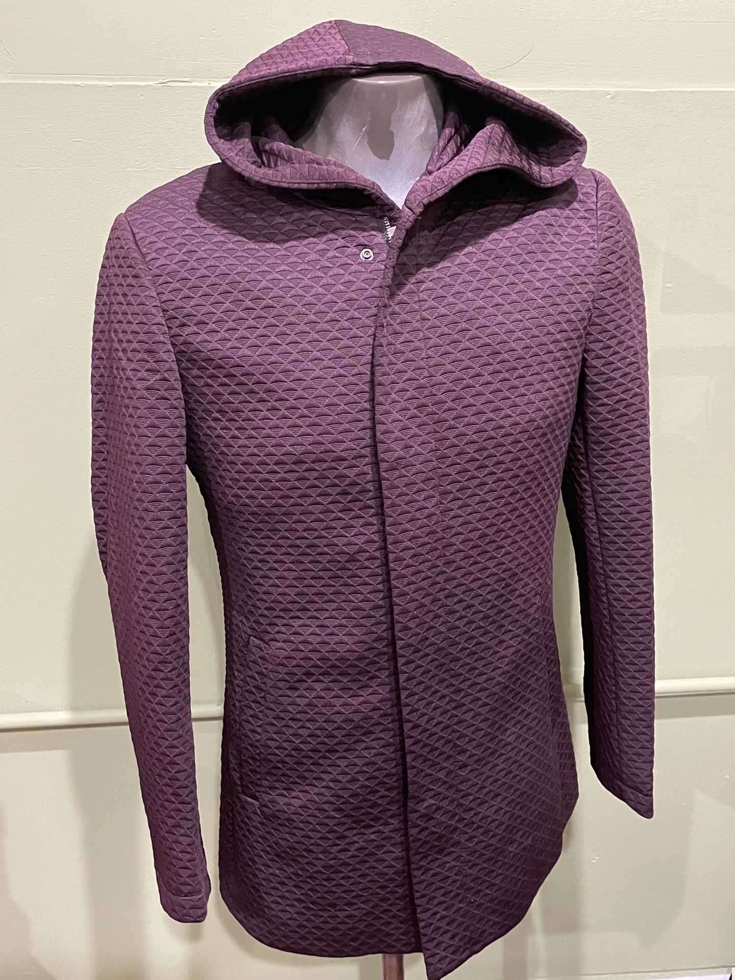 Herri Collection Coat/Jacket Purple Hoody Modern Fit