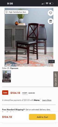 Folding chairs