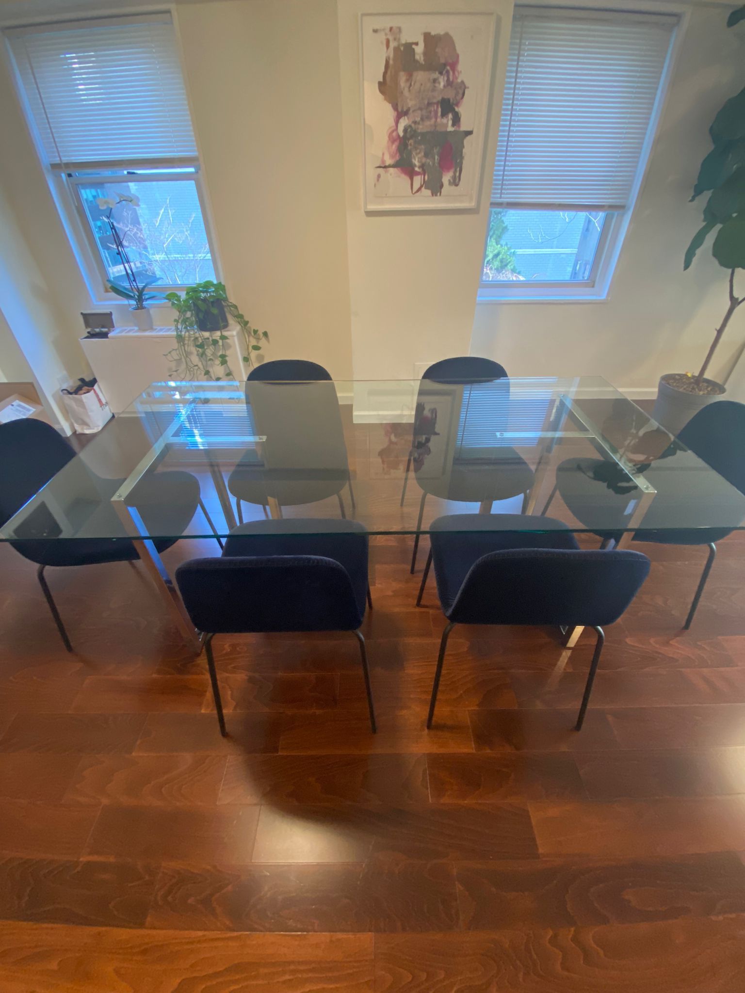 CB2 Dining Table - Silverado Chrome 72”
