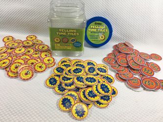 Learning Playground Telling Time Chips 175 Piece Learning Set Ages 3 & Up
