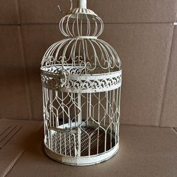 Vintage Metal Birdcage 