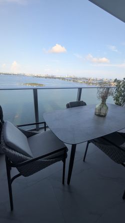 Exterior set dinning table and living
