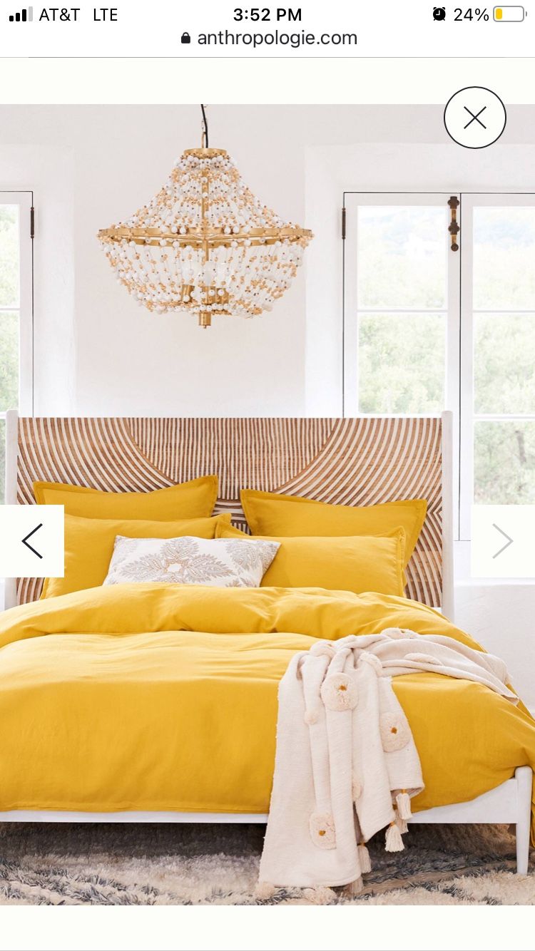 Anthropologie King-size Carved Thalia Bed Frame
