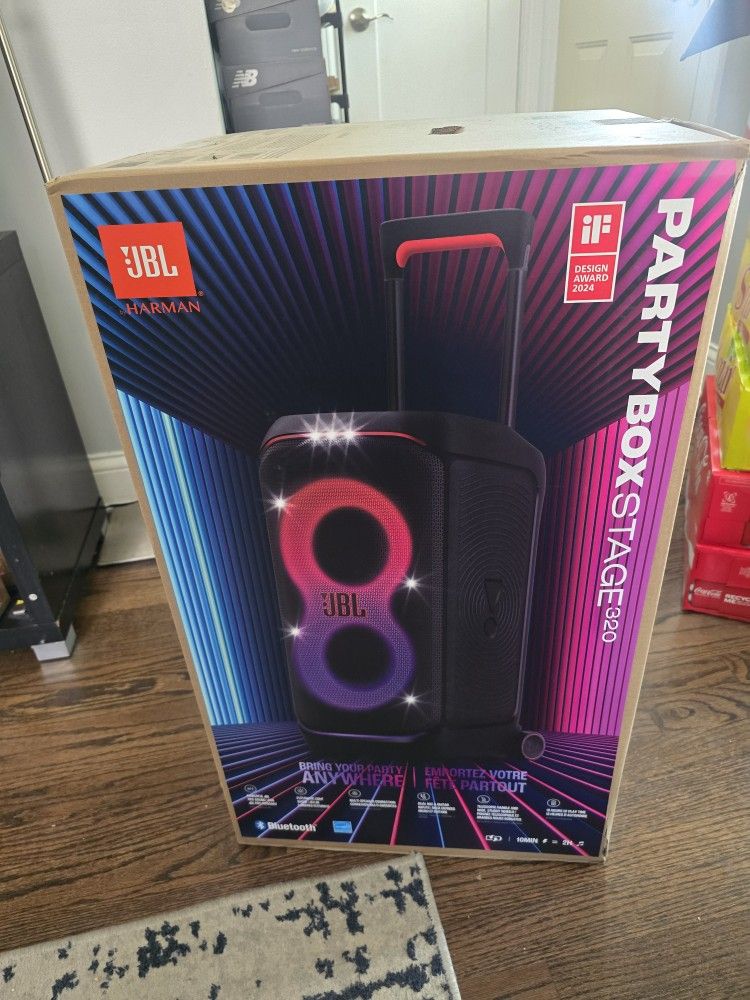 JBL - PartyBox Stage 320 Portable Wireless Party Speaker - Black