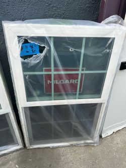 Price is firm  Read description   Brand new  Height  46 1/2 inches Width. 30 Inches Vinyl material  Double glass  Milgard brand