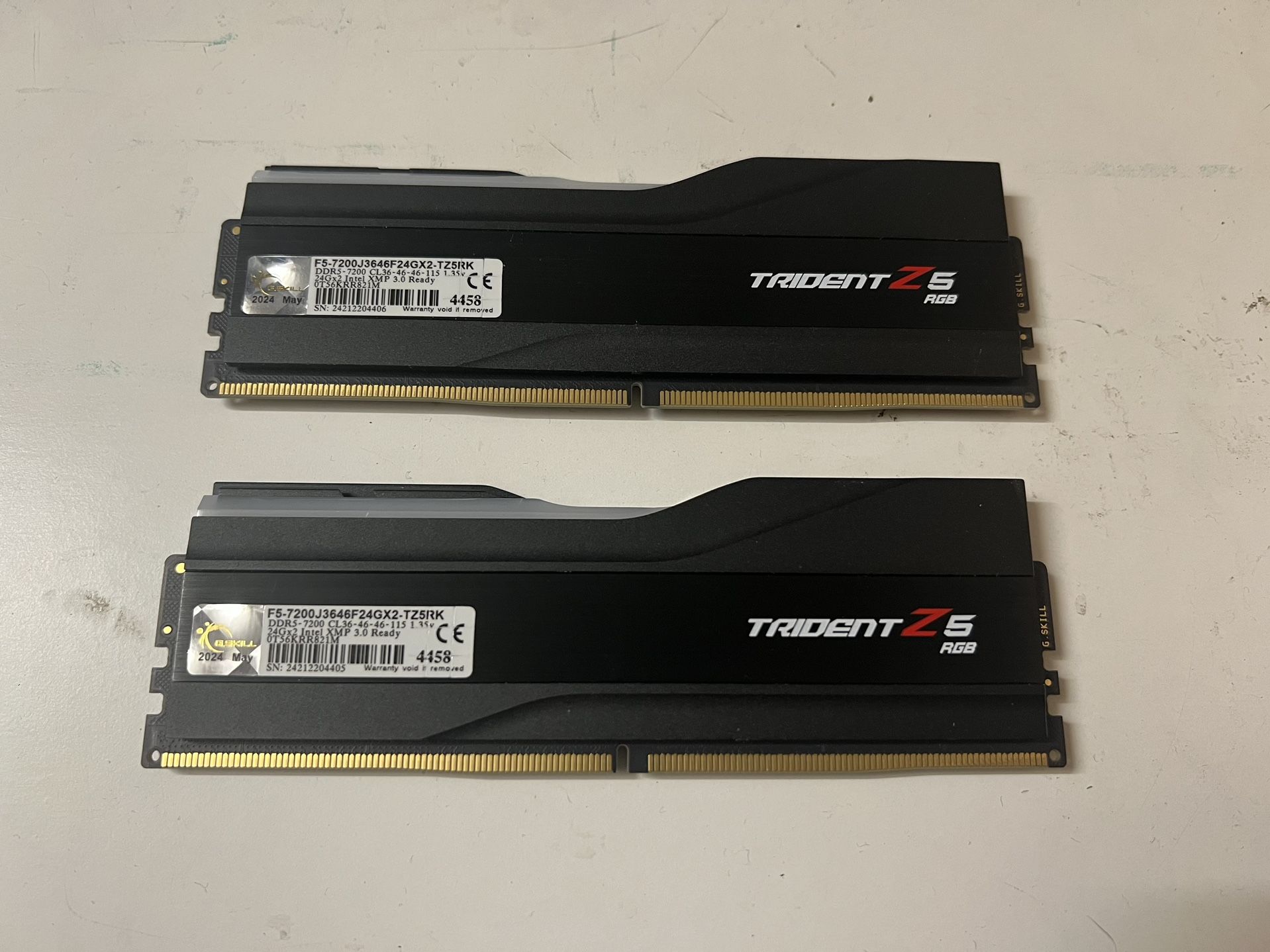 48GB DDR5 G.Skill Desktop Memory 2X24GB 7200