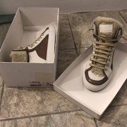 Maison Margiela Canvas High Top Wedge Sneakers 