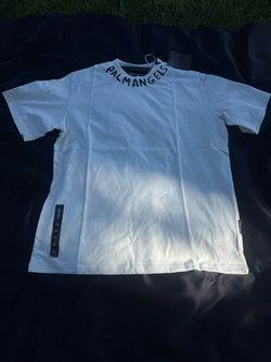 Palm Angels Logo Collar T-Shirt White XL and L