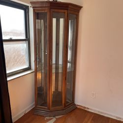 Free antique glass ottoman 